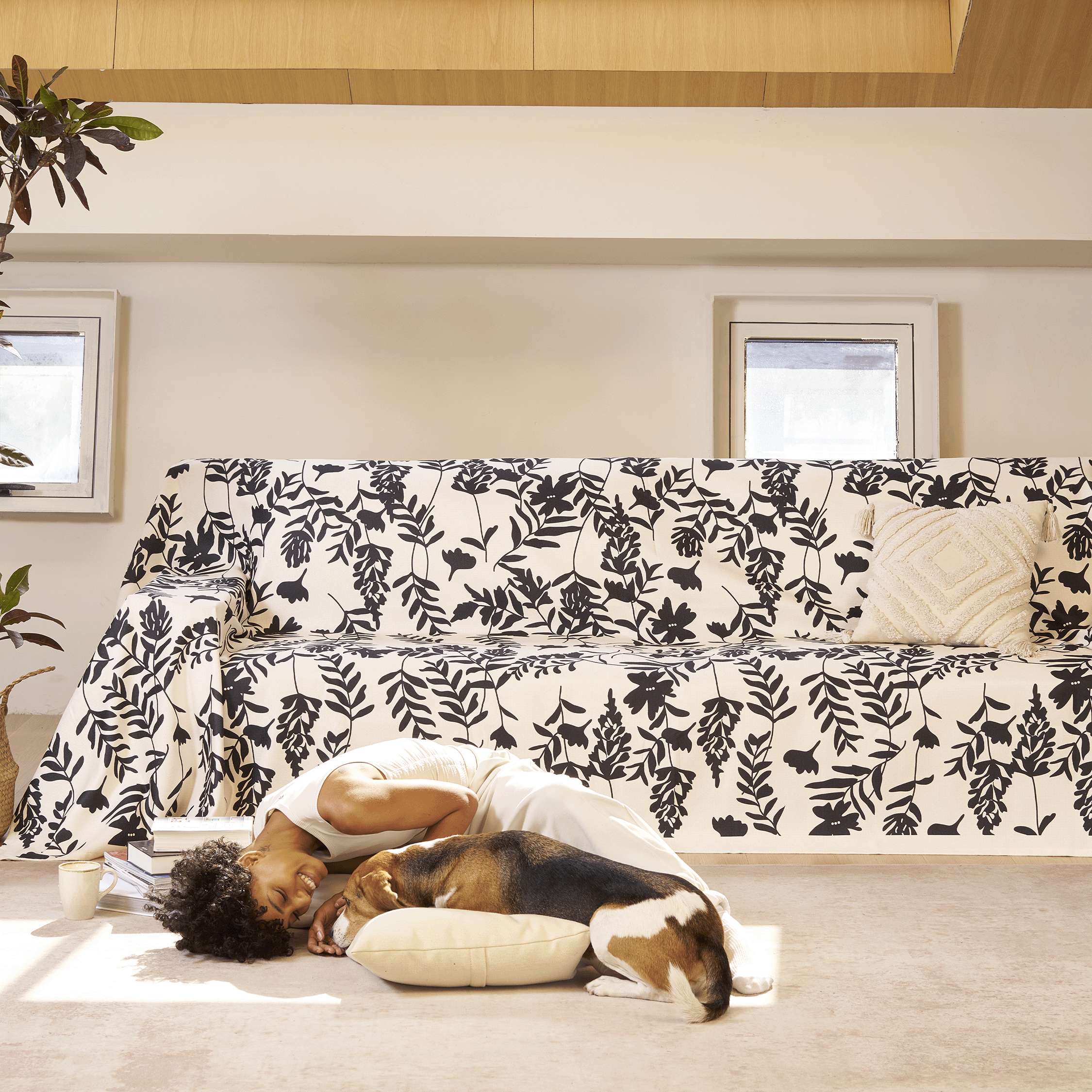 NatureVibe™ | Breng de Natuur Naar Binnen met een Botanische Bankhoes