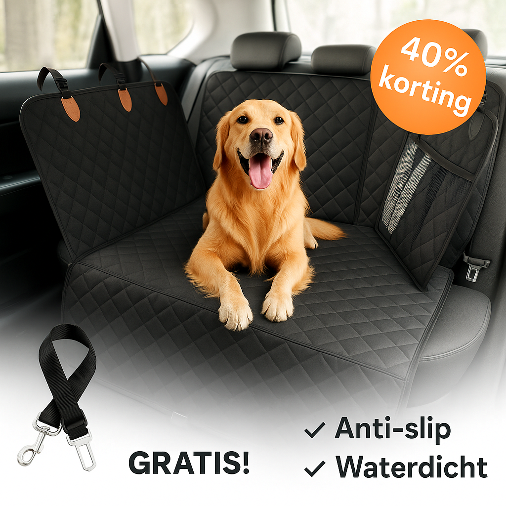 TravelPaw™ | Antislip auto-hondenmat met stevige onderkant voor betere grip