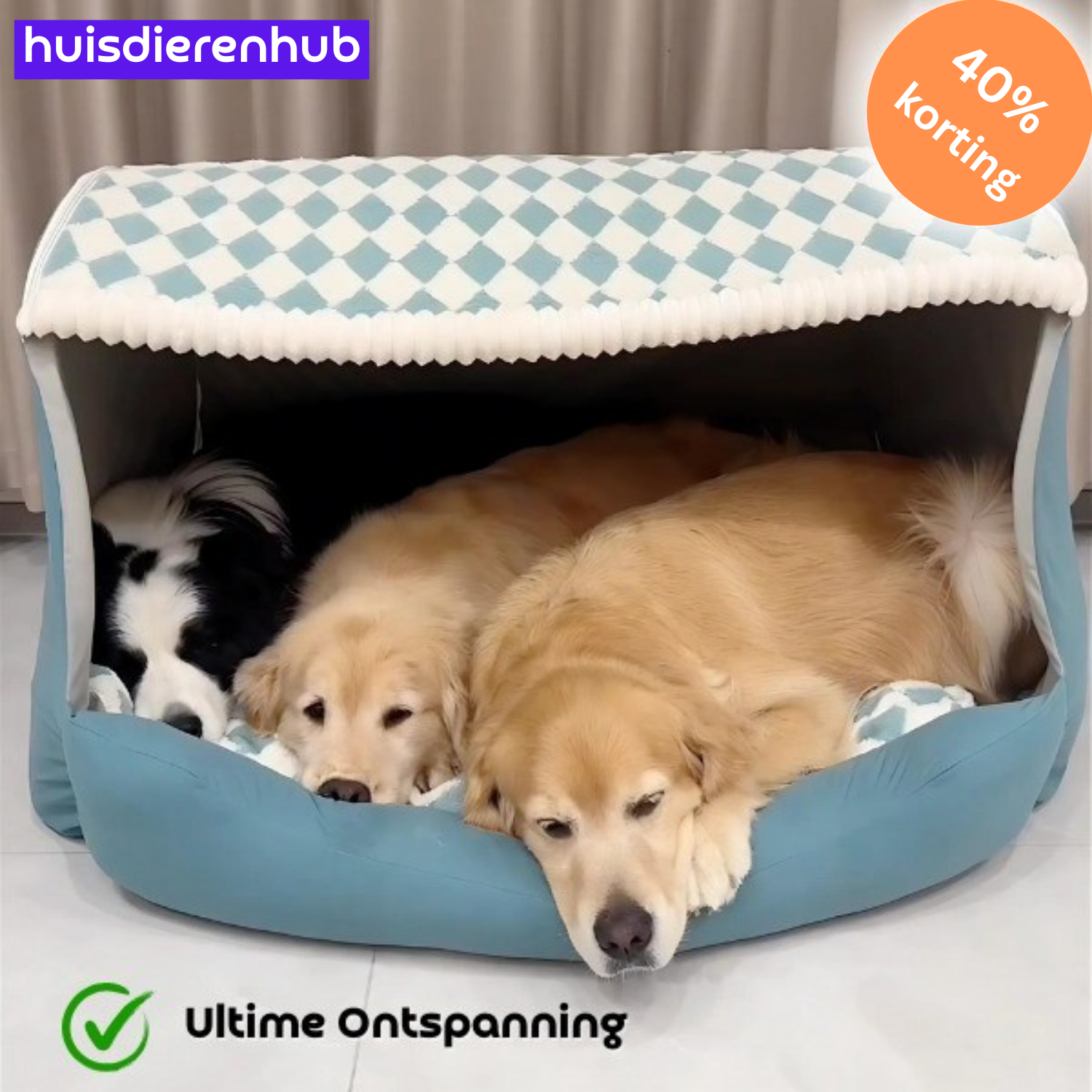 PawHaven™ | Ultiem Comfortbed voor Blije, Ontspannen Huisdieren