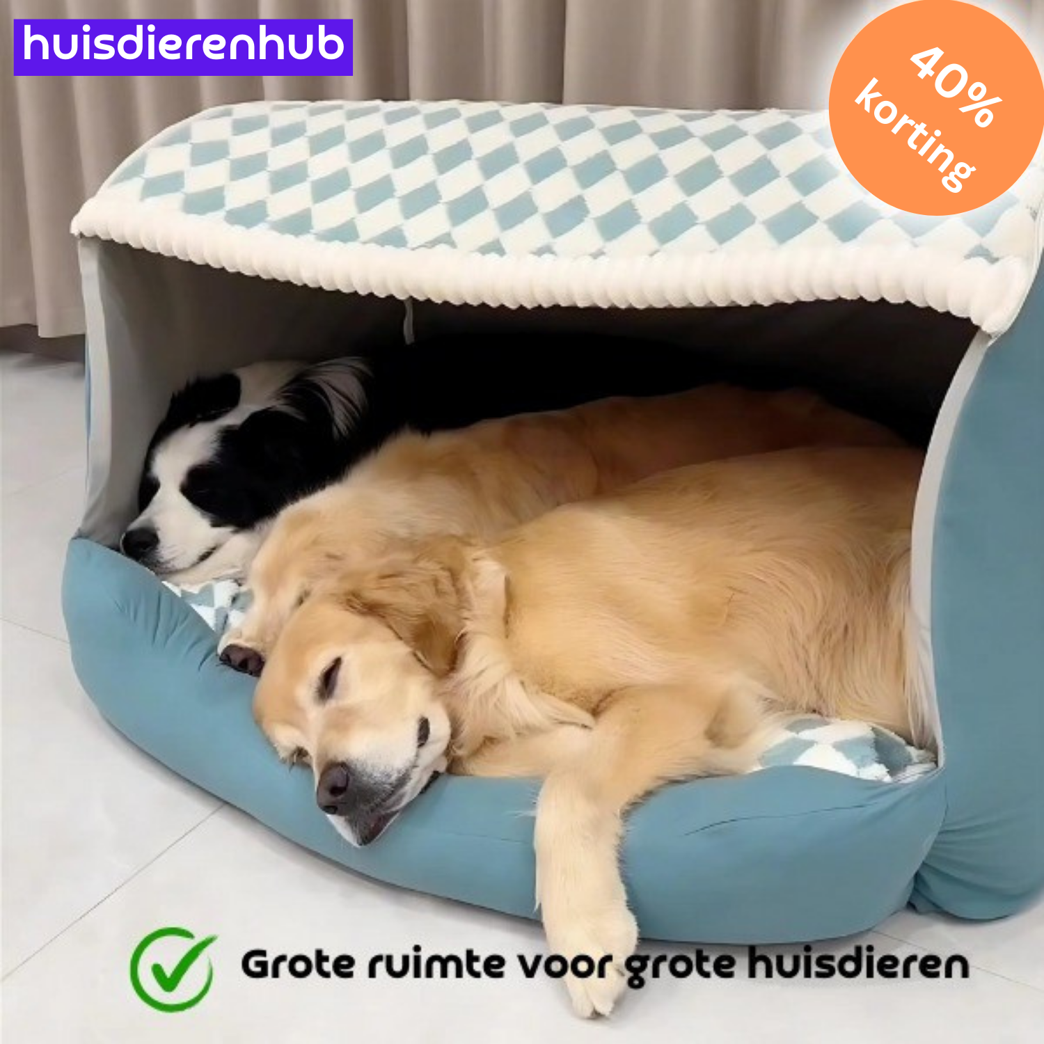 PawHaven™ | Ultiem Comfortbed voor Blije, Ontspannen Huisdieren