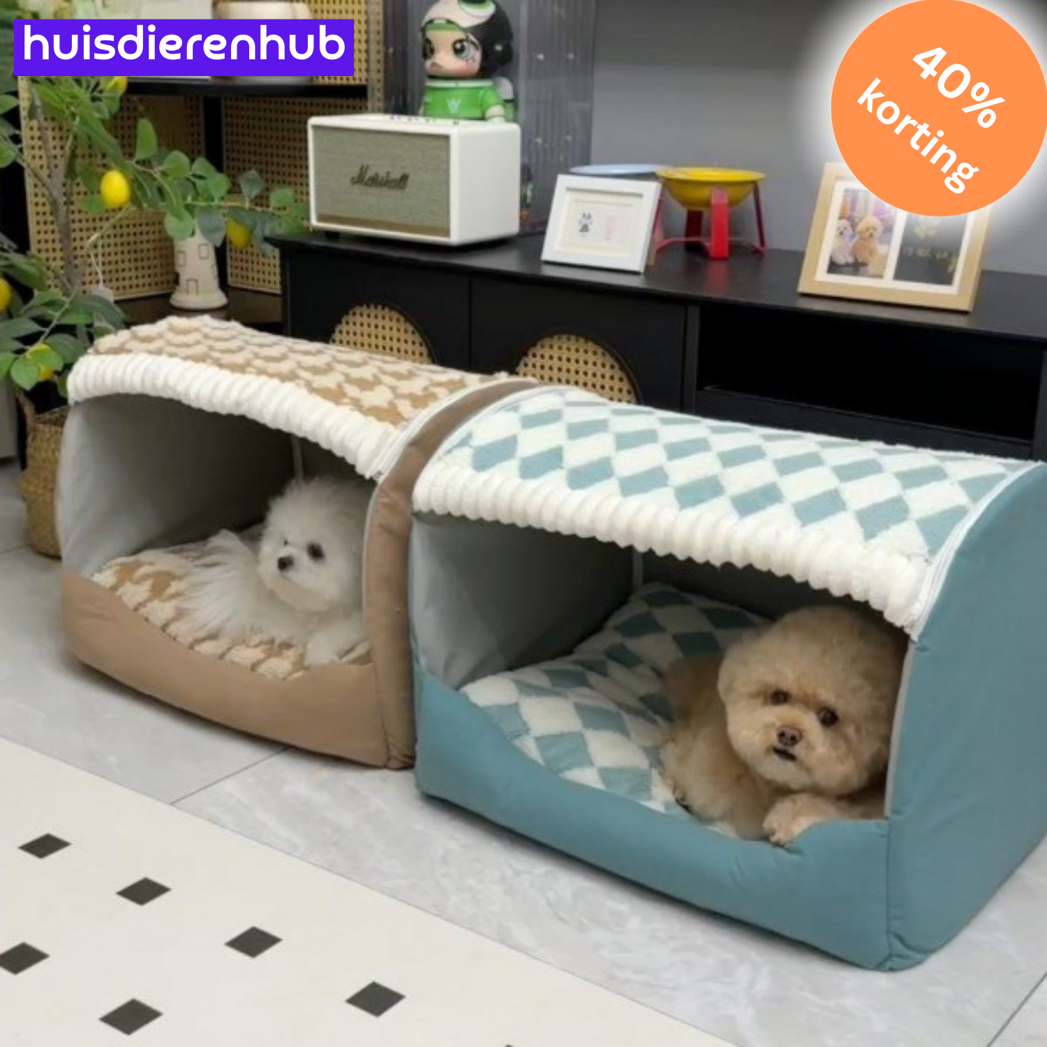 PawHaven™ | Ultiem Comfortbed voor Blije, Ontspannen Huisdieren