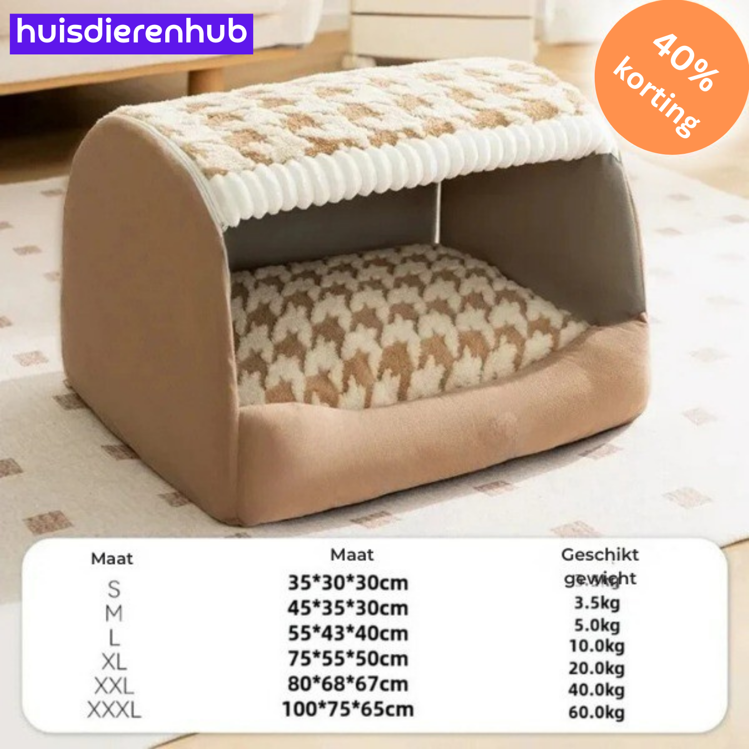 PawHaven™ | Ultiem Comfortbed voor Blije, Ontspannen Huisdieren