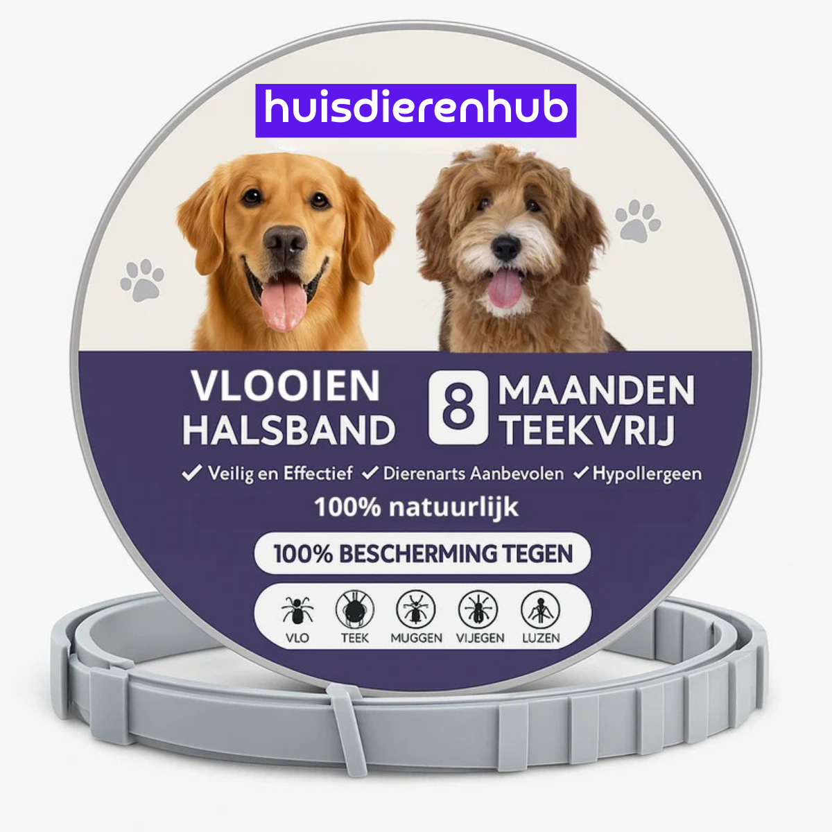 Vlooienhalsband™ Nooit meer last van vlooien!