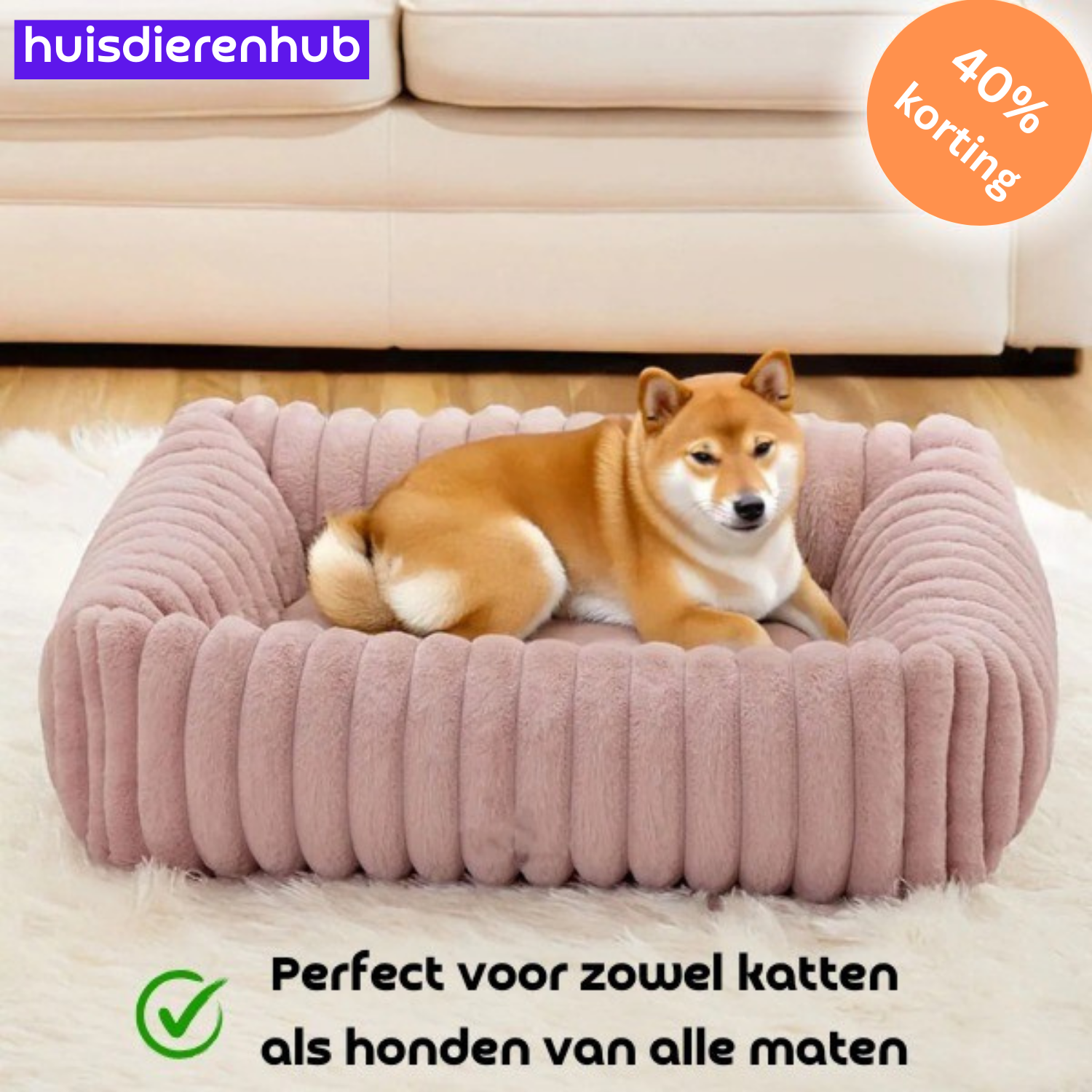 PawRest™ Orthopedisch Bolsterbed – Perfect voor ondersteunende Slaap
