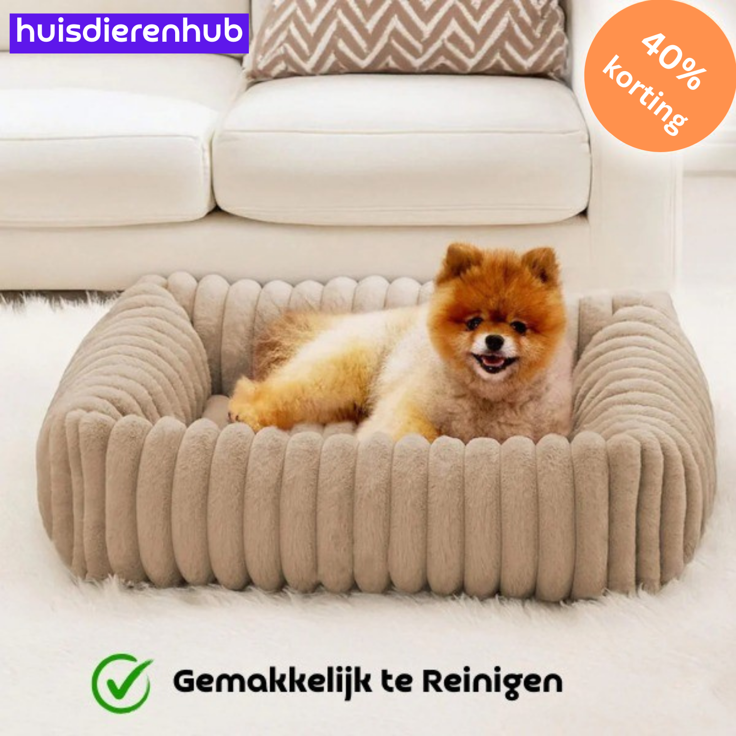 PawRest™ Orthopedisch Bolsterbed – Perfect voor ondersteunende Slaap