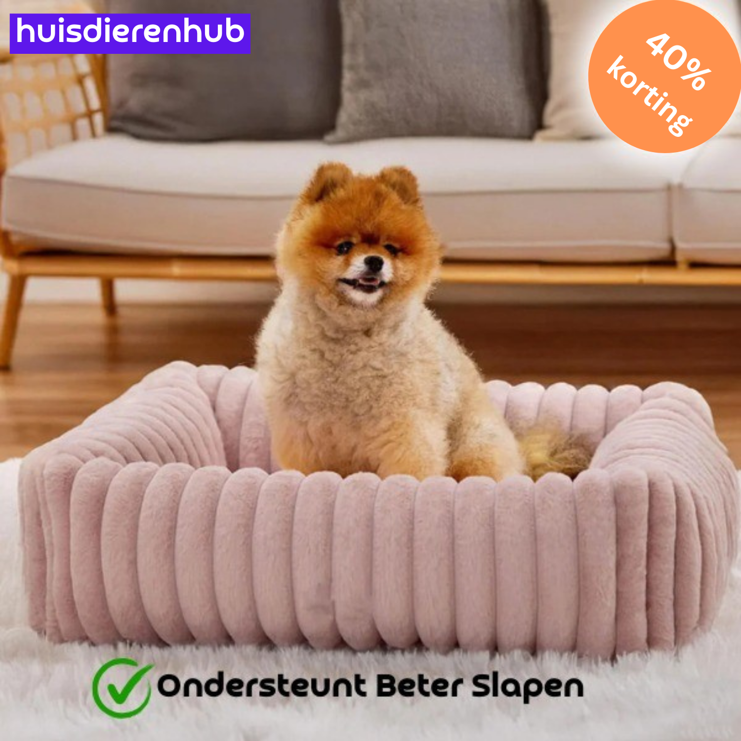 PawRest™ Orthopedisch Bolsterbed – Perfect voor ondersteunende Slaap