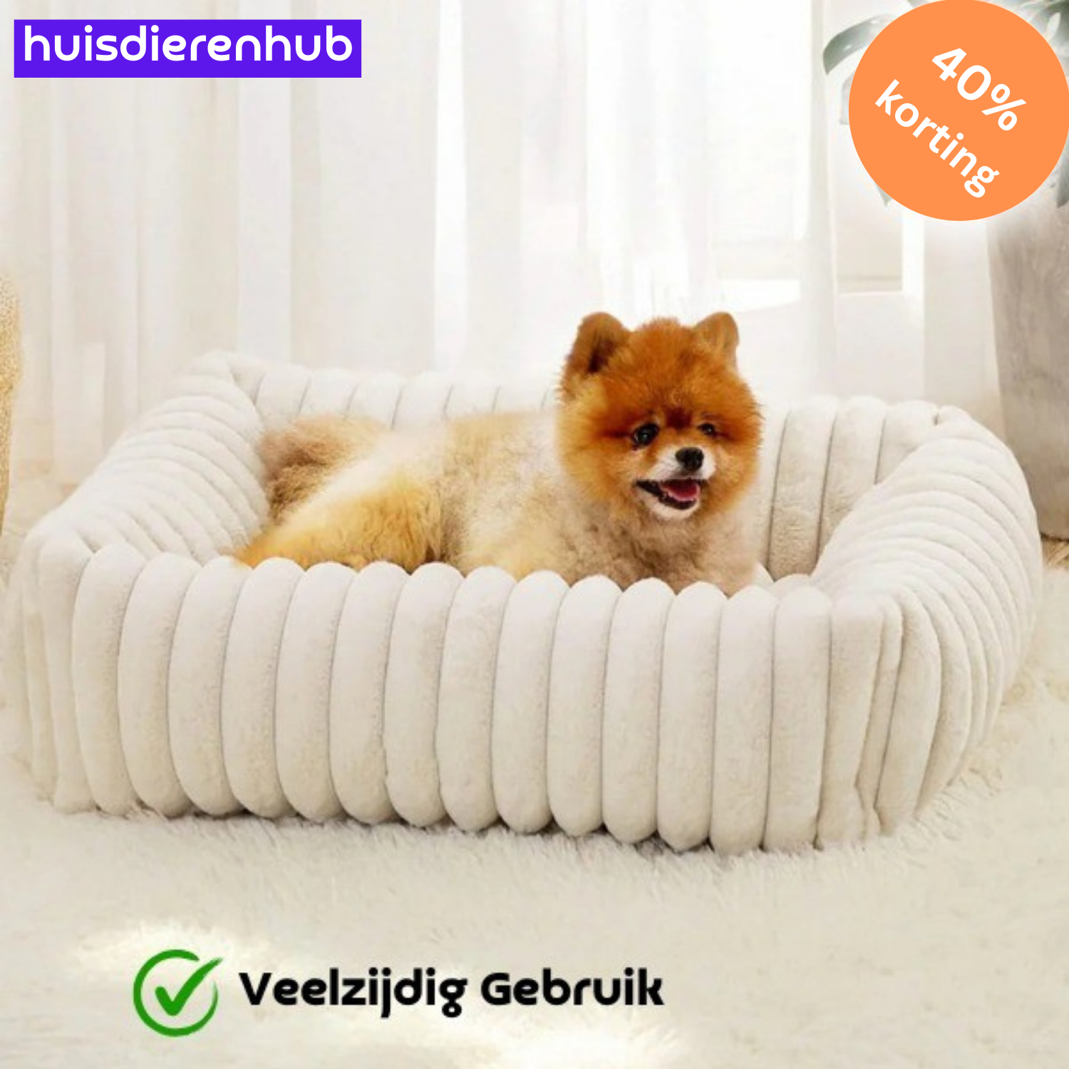 PawRest™ Orthopedisch Bolsterbed – Perfect voor ondersteunende Slaap