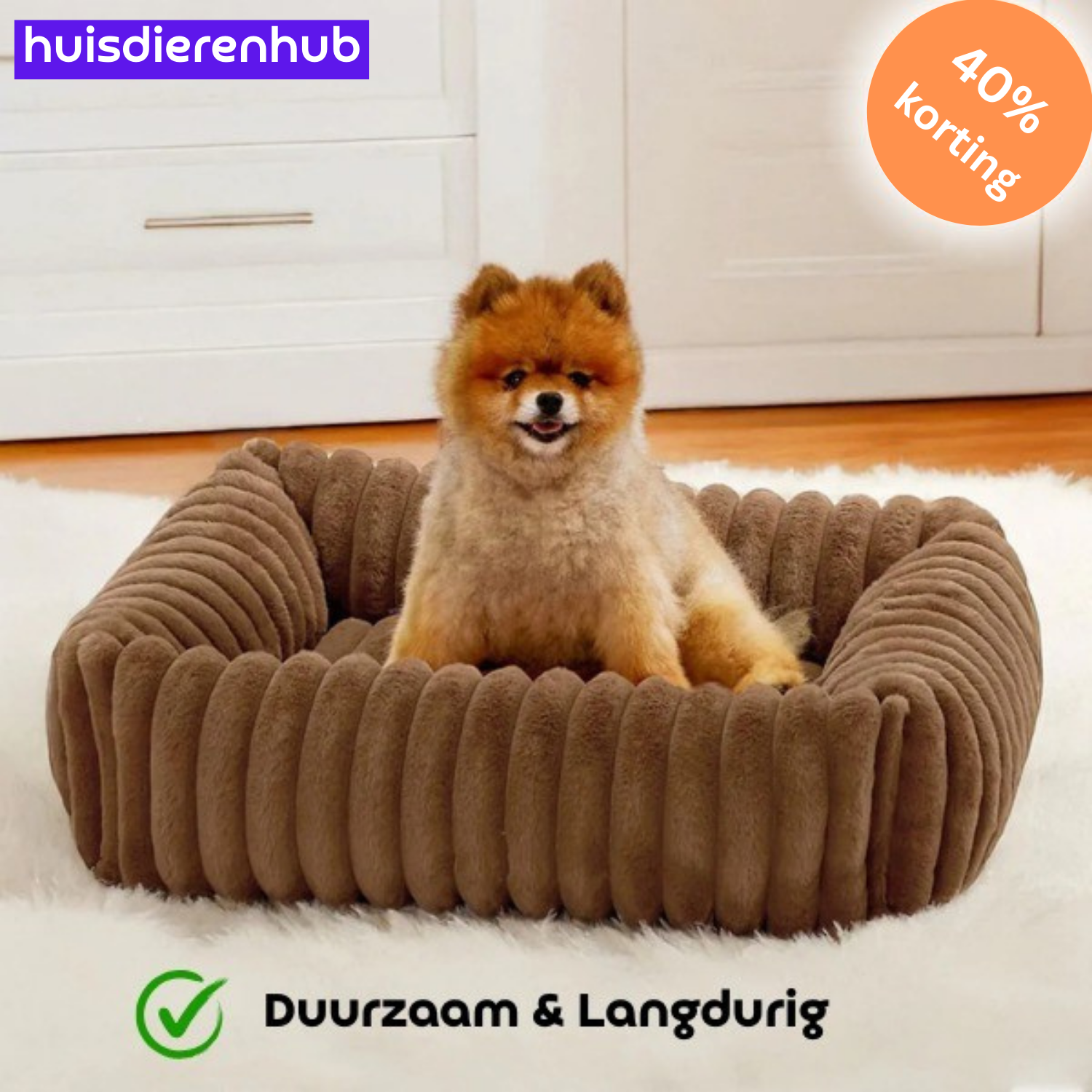 PawRest™ Orthopedisch Bolsterbed – Perfect voor ondersteunende Slaap