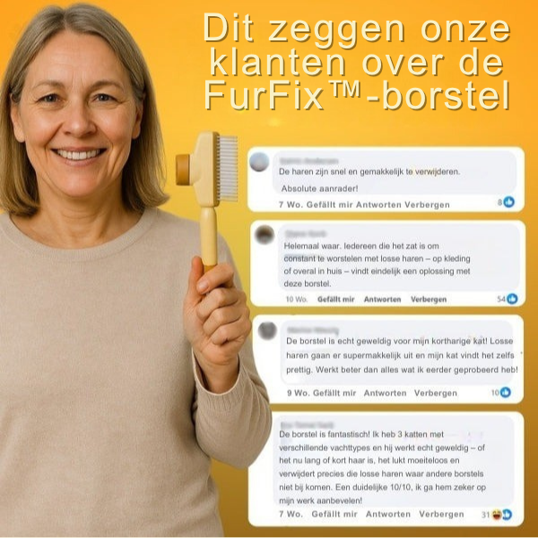 FurFix™ | Stressvrije kattenborstel voor een gezonde, klitvrije vacht
