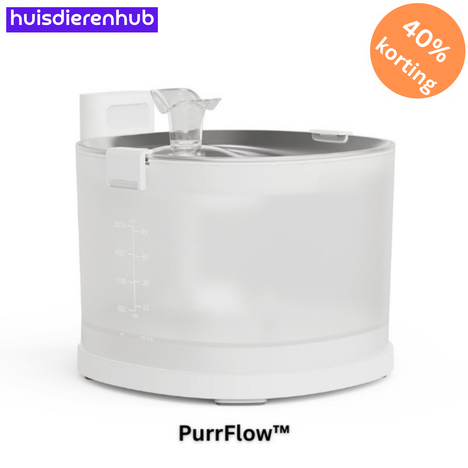 PurrFlow™ | Moderne kattenwaterdispenser met meerlaagse filtratie