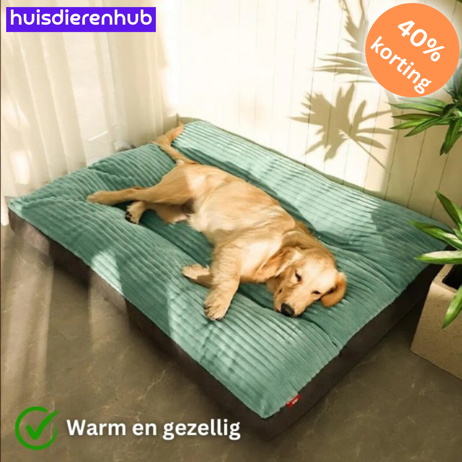 ComfyPaws™ | Geheugenfoam Orthopedisch Hondenkussen met Verwijderbare Hoes