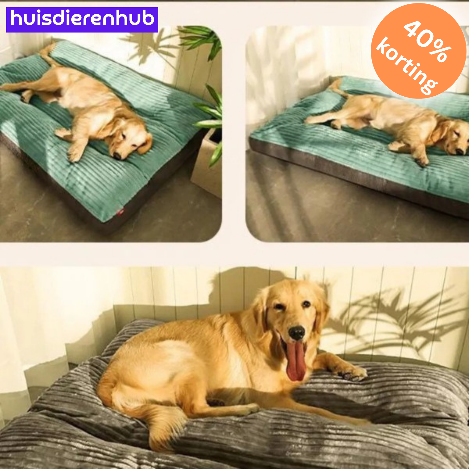 ComfyPaws™ | Geheugenfoam Orthopedisch Hondenkussen met Verwijderbare Hoes