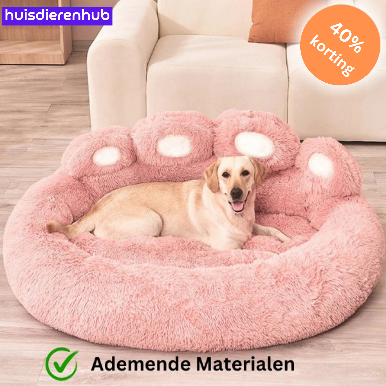PawLuxe™ | Ultiem Pluche Sofa Bed voor Verwende Huisdieren