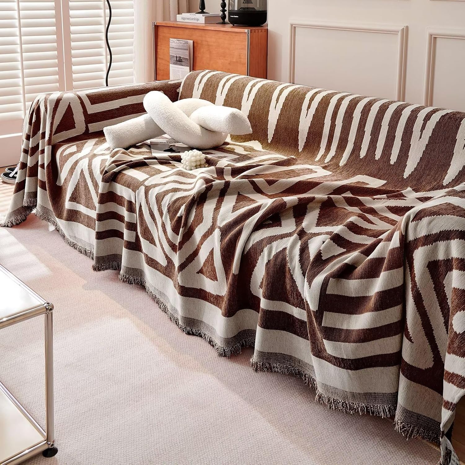 BohoVibe™ | Geometrische Bankhoes voor een Luxe Boheemse Sfeer