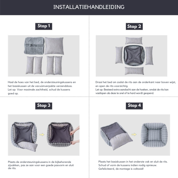 PawRest™ Orthopedisch Bolsterbed – Perfect voor ondersteunende Slaap