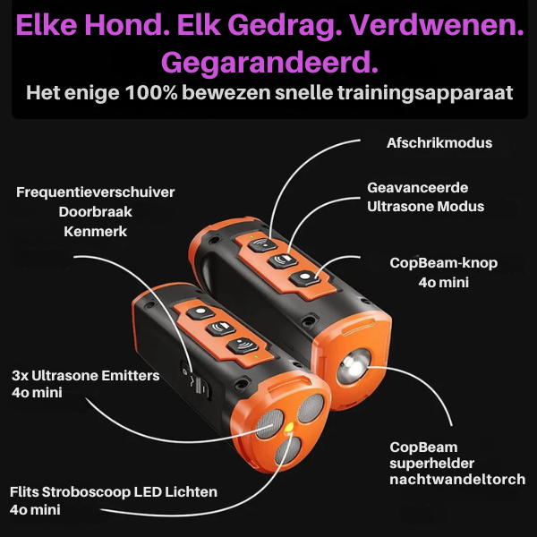 SilentPaws™ | Veilige en efficiënte ultrasonische hondgebarkcontrole