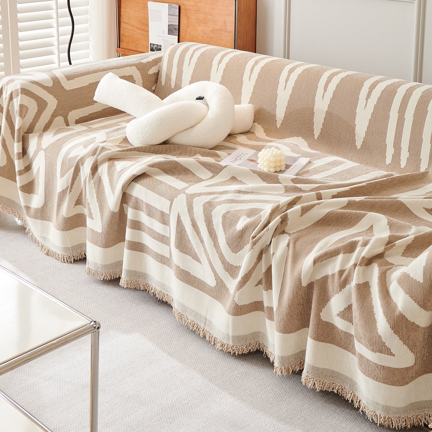 BohoVibe™ | Geometrische Bankhoes voor een Luxe Boheemse Sfeer