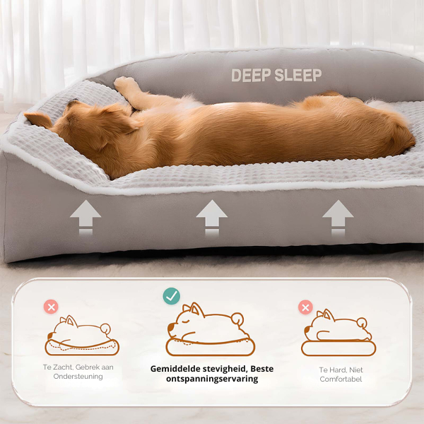 SleepyPaws™ | Premium Warm Kussenbed voor Grote Honden