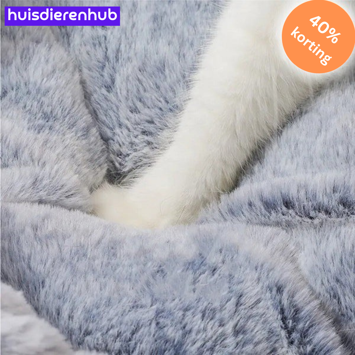 ComfyCat™ | Pluche Ronde Mand voor Katten en Kleine Honden – Stressvrije Ontspanning