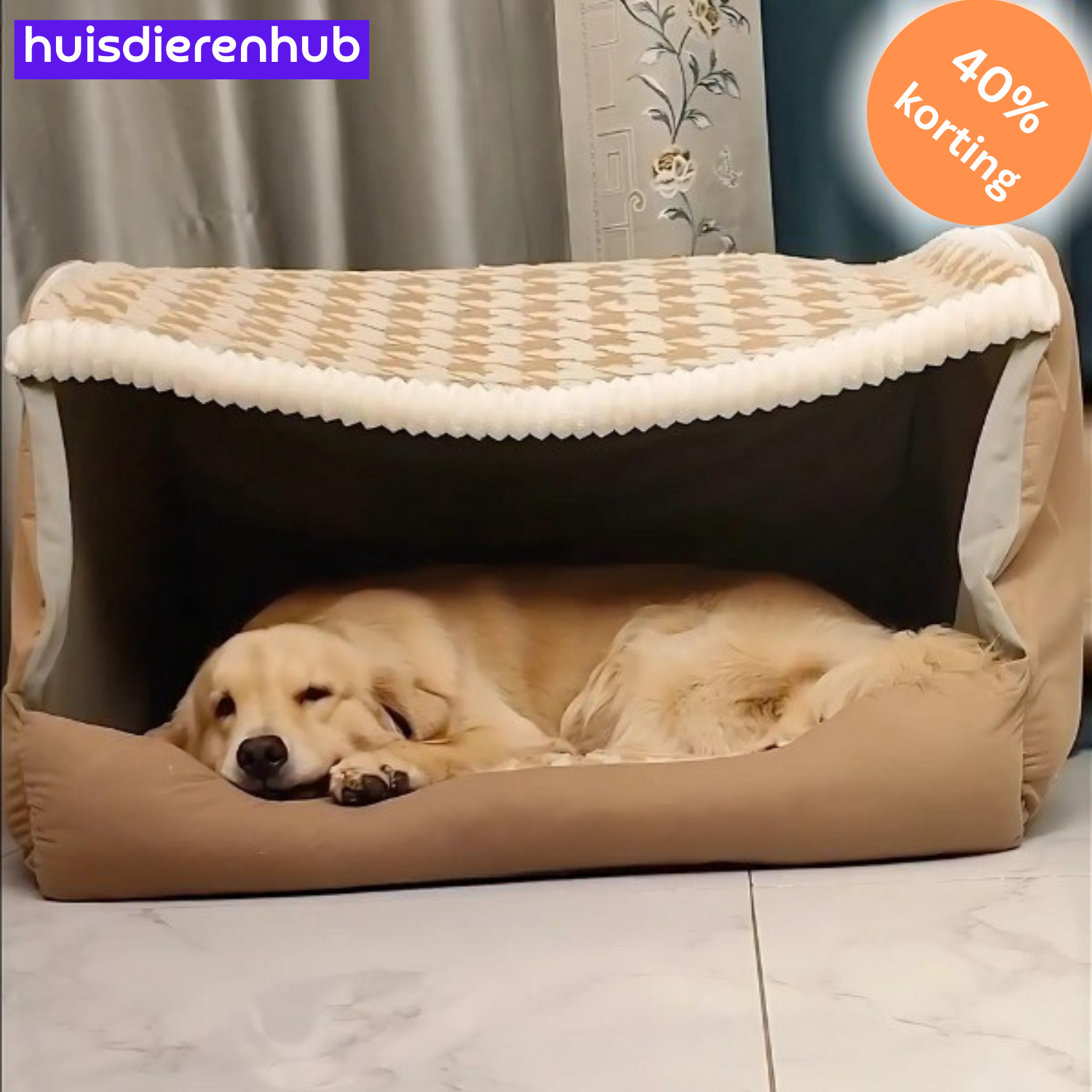 PawHaven™ | Ultiem Comfortbed voor Blije, Ontspannen Huisdieren