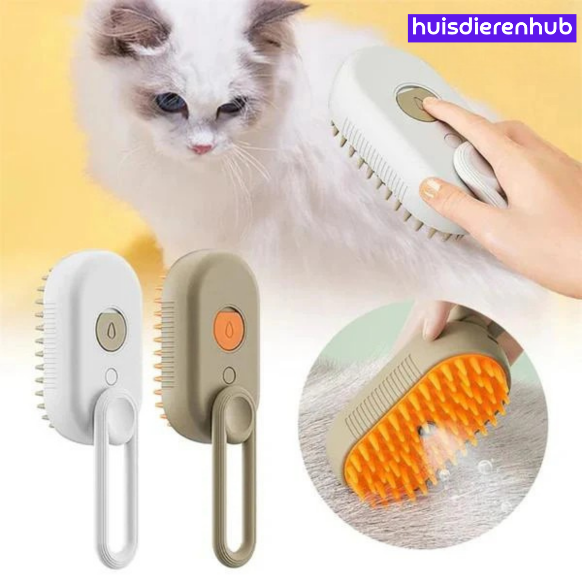 Stoomborstel™ | Zeg vaarwel tegen losse haren in huis!