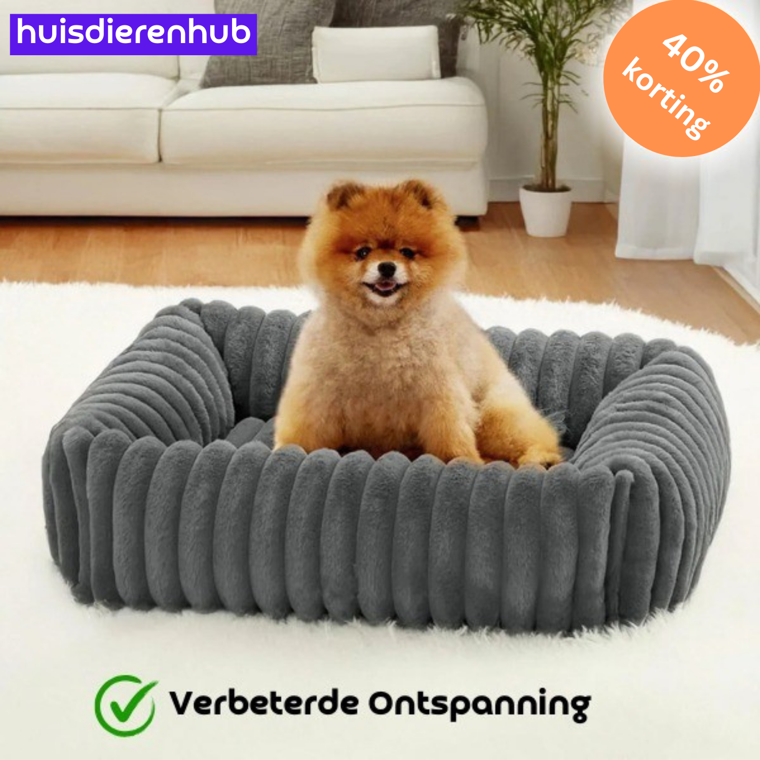 PawRest™ Orthopedisch Bolsterbed  – Perfect voor ondersteunende Slaap