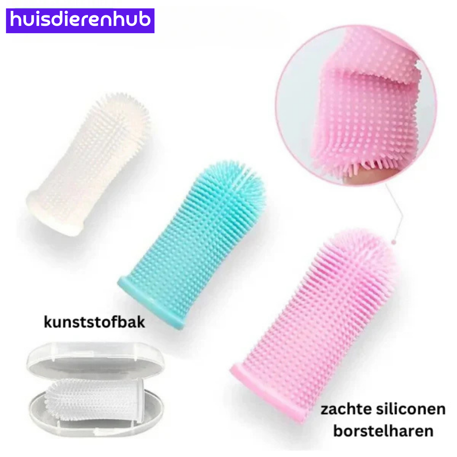 PurrfectSmile™ | Siliconen Vingertandenborstel voor Schonere Tanden en Frisse Adem