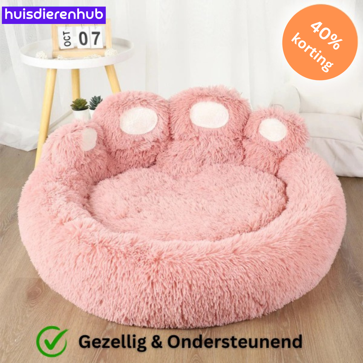 PawLuxe™ | Ultiem Pluche Sofa Bed voor Verwende Huisdieren
