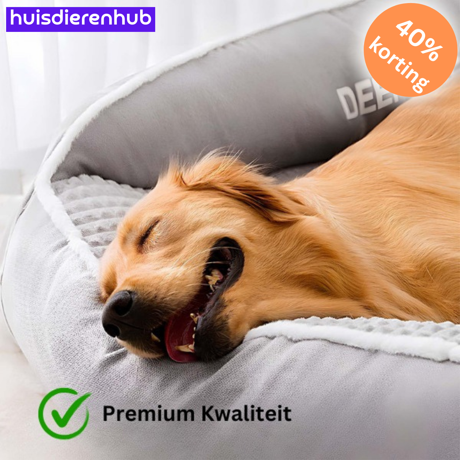 SleepyPaws™ | Premium Warm Kussenbed voor Grote Honden