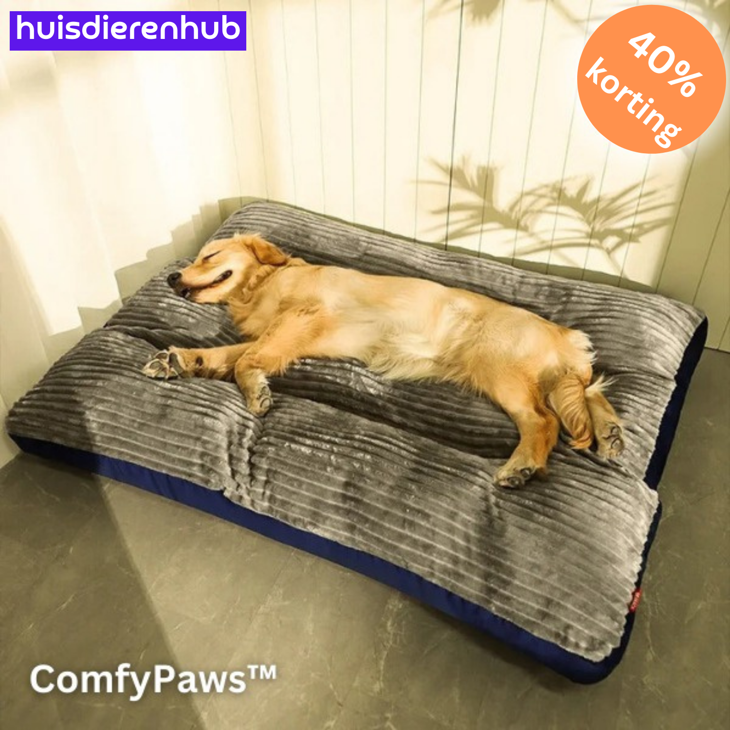 ComfyPaws™ | Geheugenfoam Orthopedisch Hondenkussen met Verwijderbare Hoes