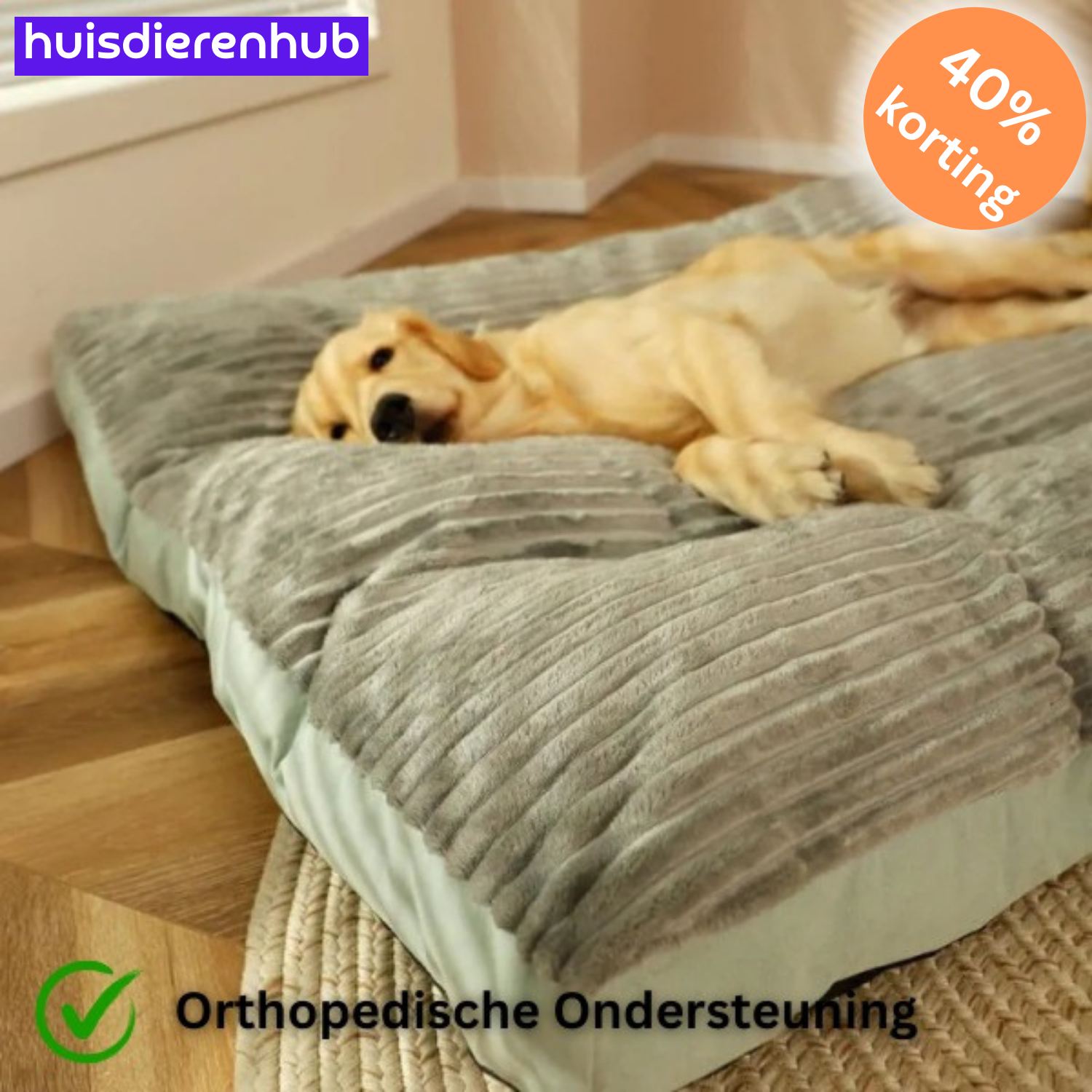 ComfyPaws™ | Geheugenfoam Orthopedisch Hondenkussen met Verwijderbare Hoes