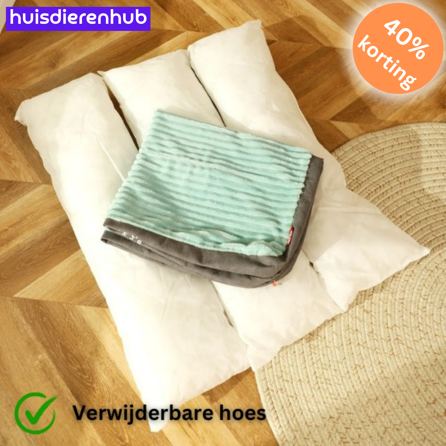 ComfyPaws™ | Geheugenfoam Orthopedisch Hondenkussen met Verwijderbare Hoes