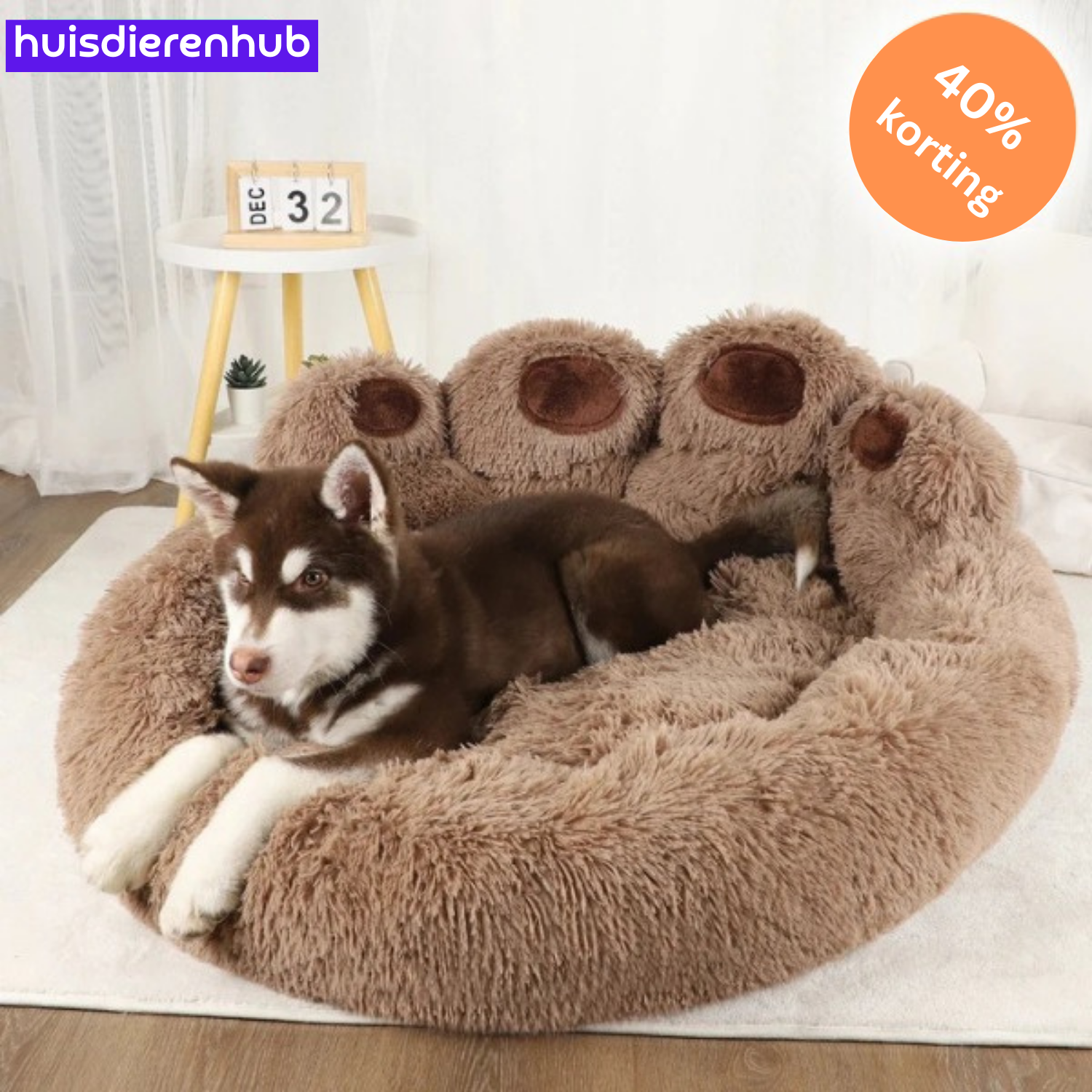 PawLuxe™ | Ultiem Pluche Sofa Bed voor Verwende Huisdieren