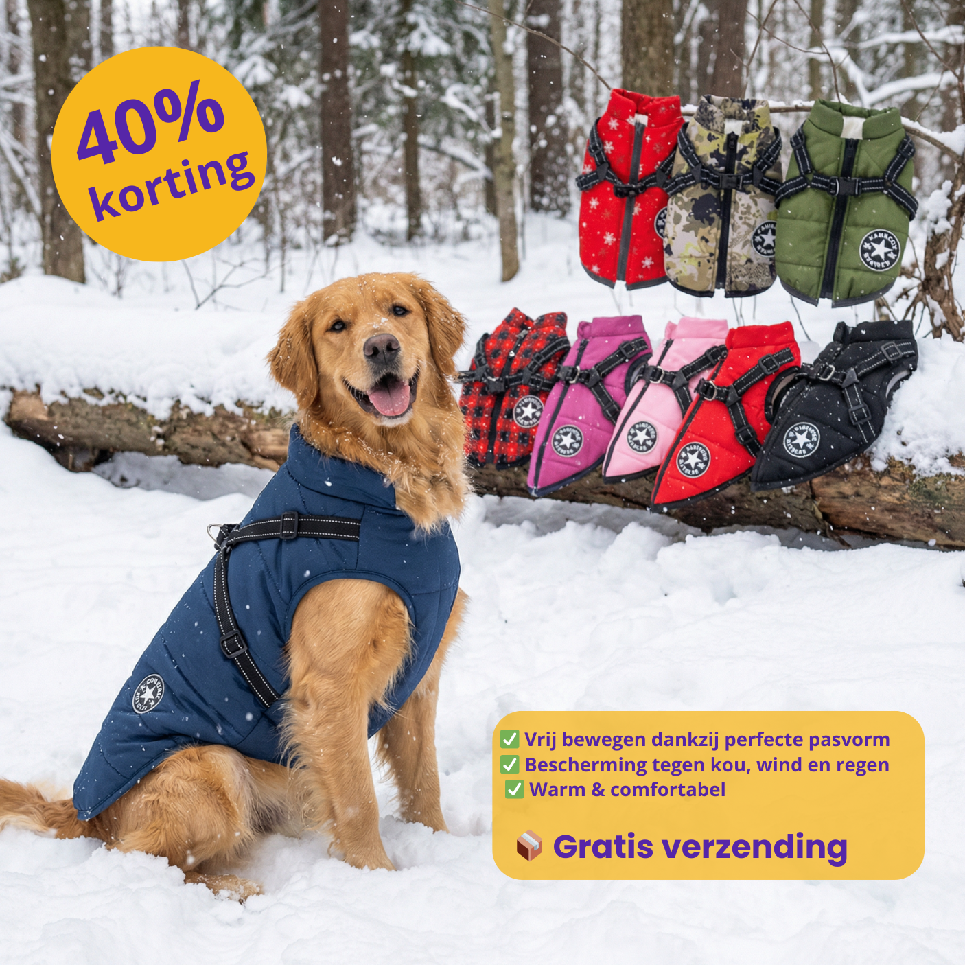FluffyFit™ | Bescherm je hond tegen de koude herfst & winterdagen!