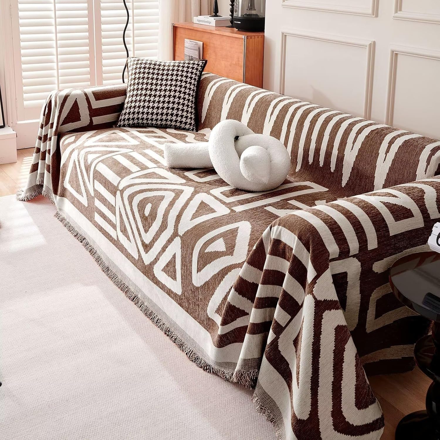 BohoVibe™ | Geometrische Bankhoes voor een Luxe Boheemse Sfeer