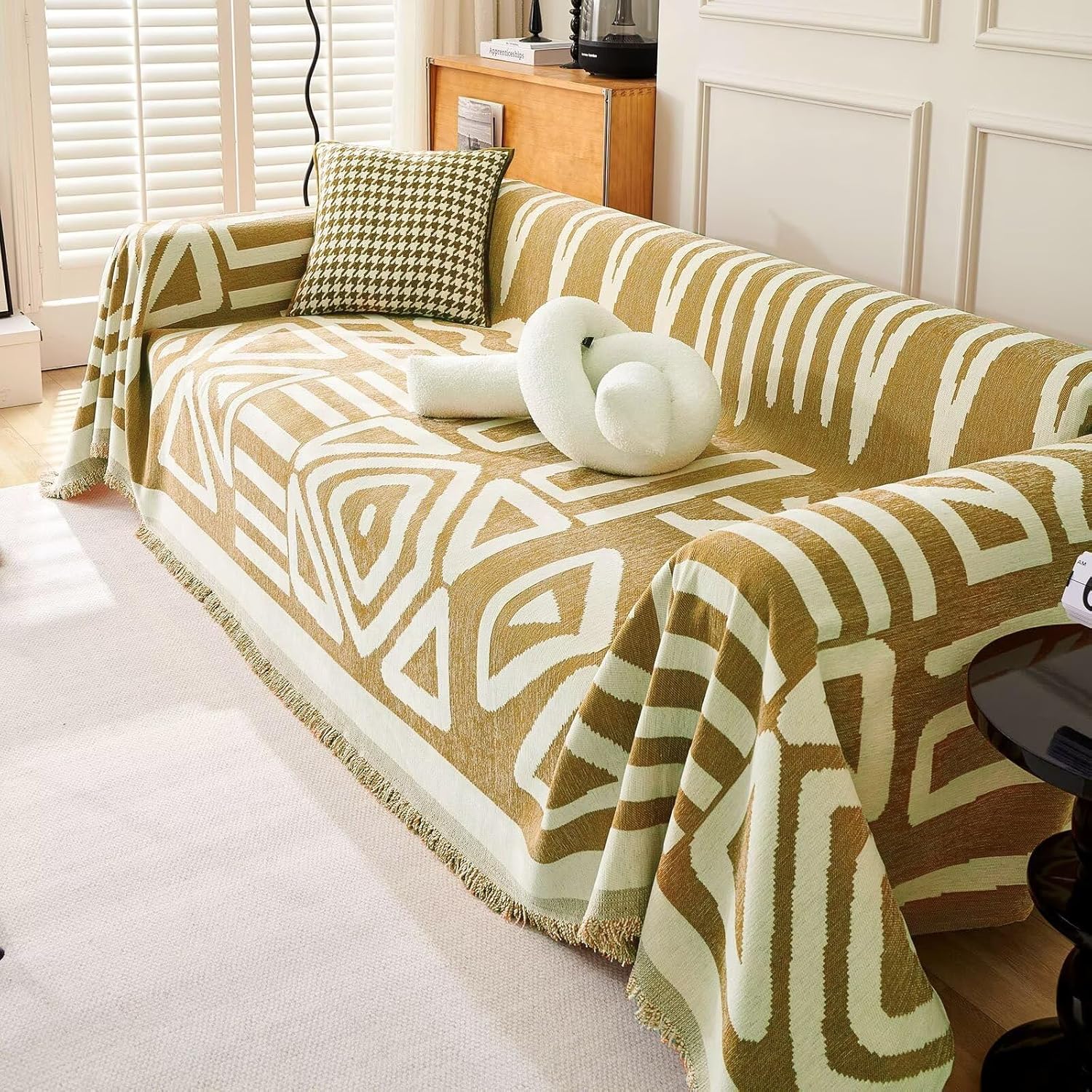 BohoVibe™ | Geometrische Bankhoes voor een Luxe Boheemse Sfeer