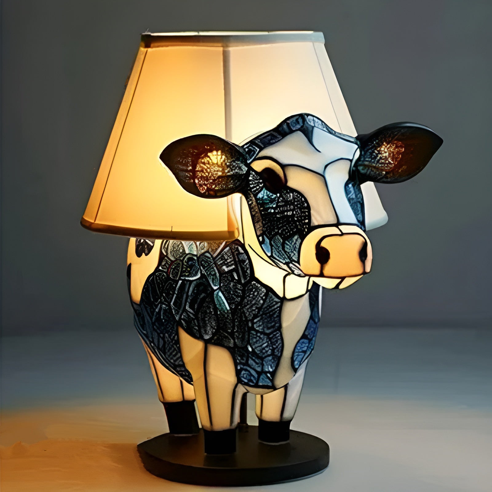 Clochette – Magische koeienlamp van gekleurd glas