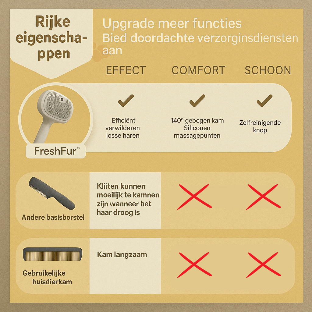 FreshFur™ | Zeg vaarwel tegen losse haren in huis!
