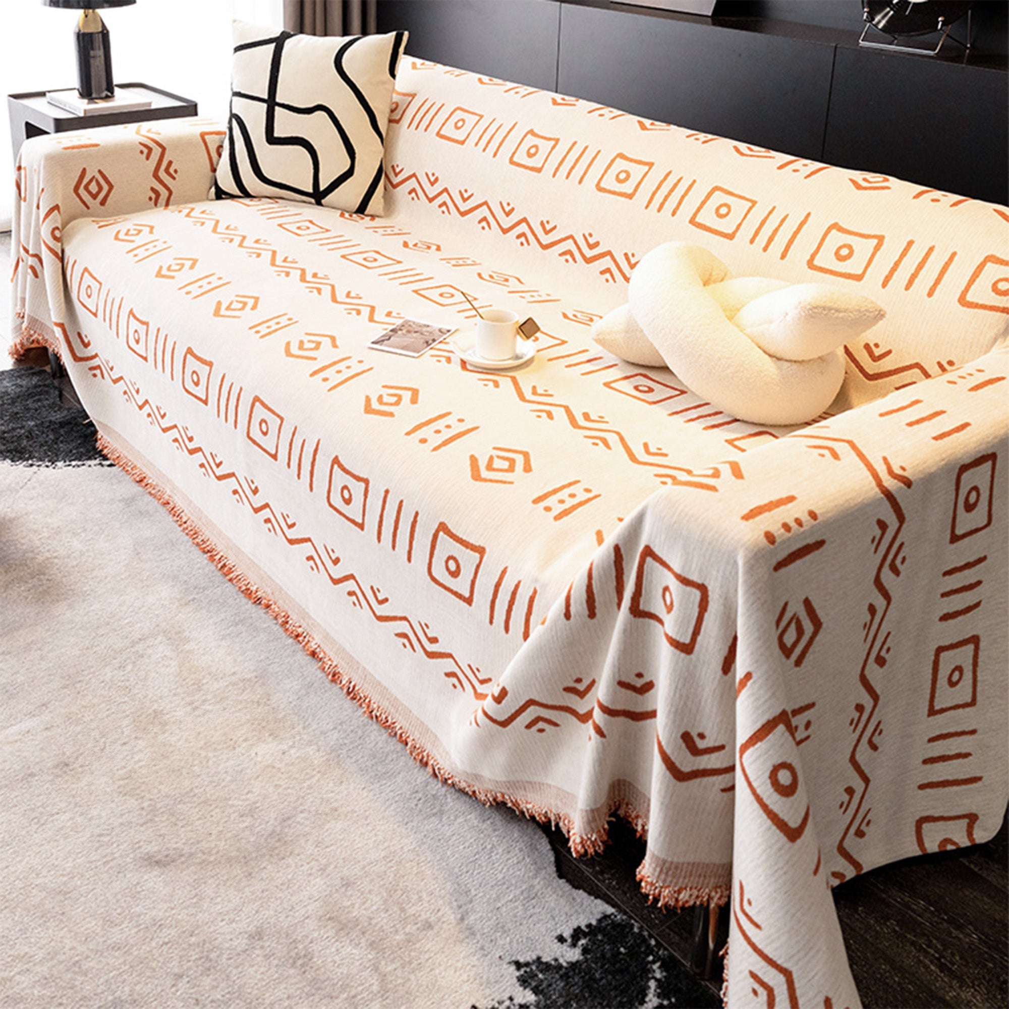 NomadStyle™ | Omkeerbare Bankhoes met Boho Nomadisch Ontwerp